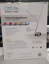 Load image into Gallery viewer, OttLite Wireless Charging LED Table or Desk Lamp, White