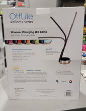 Load image into Gallery viewer, OttLite Wireless Charging LED Table or Desk Lamp, Black