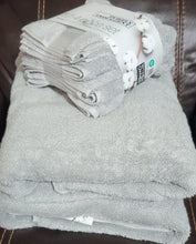 Load image into Gallery viewer, Purely Indulgent 100% Hygrocotton 6-piece Towel Set, 2-BATH, 2-HAND, 2-WASH (Color: Harbor Mist)