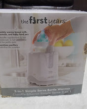 Load image into Gallery viewer, The First Years 2 in 1 Simple Serve Bottle Warmer & Pacifier Sanitizer, Compact Design