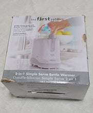 Load image into Gallery viewer, The First Years 2 in 1 Simple Serve Bottle Warmer & Pacifier Sanitizer, Compact Design