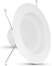 Load image into Gallery viewer, 5/6 in. Integrated LED White Retrofit Recessed Light Trim Dimmable CEC Downlight Daylight 5000K, 6-Pack