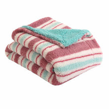 Load image into Gallery viewer, Life Comfort Kids Ultimate Sherpa Fleece Throw, Pink / Light Blue
