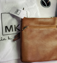 Load image into Gallery viewer, MKF Collection Angelina Crossbody Bag by Mia K. - Cognac Brown