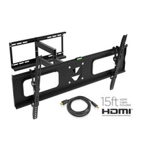 Load image into Gallery viewer, Ematic Full-Motion Articulating, Tilt/Swivel, Universal Wall Mount for 19″-80″ TVs with 15′ HDMI Cable (EMW5206)