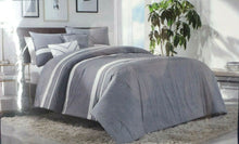 Load image into Gallery viewer, Bedding Nautica 5-Piece Gray Comforter Set With Throw Pillows, Queen Size