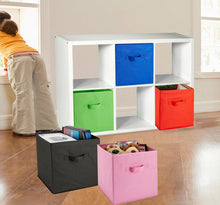 Load image into Gallery viewer, Foldable Storage Cube Bins - Assorted Colors - Pack of 6