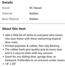 Load image into Gallery viewer, Aloha Honu Tropical Door Mat 30 X 17.75 inches Brand: KC Hawaii