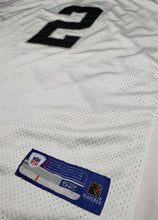 Load image into Gallery viewer, Los Angeles Raiders White Nike Football Jersey with black Satin Stitched #2 - Vintage