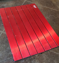 Load image into Gallery viewer, Outry Lightweight Aluminum Folding Table, Portable, (RED, Medium- Unfolded: 22.2" x 15.9" x 16.1")