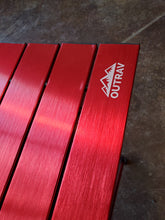 Load image into Gallery viewer, Outry Lightweight Aluminum Folding Table, Portable, (RED, Medium- Unfolded: 22.2" x 15.9" x 16.1")