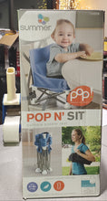 Load image into Gallery viewer, Pop N' Sit Portable Booster Chair, Blue – Seat for Indoor/Outdoor Use Fast, Easy, Compact