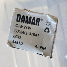Load image into Gallery viewer, Damar Compact Fluorescent Twin Tube 4-Pin Bulb CFM26W GX24Q-3/841 ECO 6481D 4-PIN