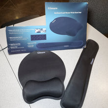 Load image into Gallery viewer, Gimars Upgrade Enlarge Superfine Soft Smooth Gel Ergonomic Mouse Pad & Wrist Support and Keyboard Wrist Rest