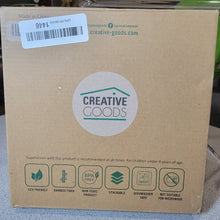 Load image into Gallery viewer, Bamboo Kids Dinnerware Plates, 4 Pack Set, Stackable, 4 Colors