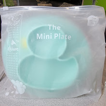 Load image into Gallery viewer, Silicone Divided Portable Non Slip Suction Toddler Plates - BPA Free Baby Duck (Blue & Pink)