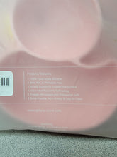 Load image into Gallery viewer, Silicone Divided Portable Non Slip Suction Toddler Plates - BPA Free Baby Duck (Blue & Pink)