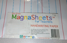 Load image into Gallery viewer, Dry Erase Magnetic Handwriting Paper, Jumbo 22"L x 28"H