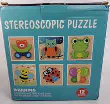 Load image into Gallery viewer, Wooden Animal Jigsaw Puzzles, 6 Pack Toddler, Learning Educational Toy Ages 1-3