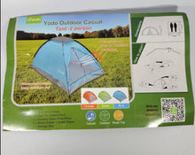 Load image into Gallery viewer, yodo Lightweight 2 Person Camping Backpacking Tent with Carry Bag, Orange