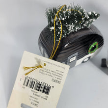 Load image into Gallery viewer, Christmas Ornament Black & White Trailer with Tree, Jacklyn Smith Collection