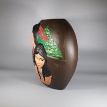 Load image into Gallery viewer, Native America Hand Painted Vase with Man & Woman #8