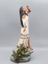 Load image into Gallery viewer, Native American Girl on Cliff - Standing, Hand Painted Collectable figurine #13