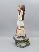Load image into Gallery viewer, Native American Girl on Cliff - Standing, Hand Painted Collectable figurine #13