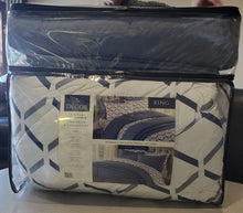Load image into Gallery viewer, Style Decor 6-piece Comforter and Coverlet Set, Dartmouth Navy, King