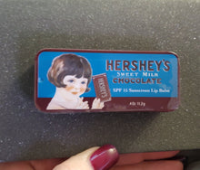 Load image into Gallery viewer, Hershey's Sweet Milk Chocolate SPF 15 Sunscreen Lip Balm Tin