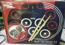 Load image into Gallery viewer, RockJam Electronic Roll Up MIDI Drum Kit with Built in Speakers (RJRD800), Read