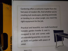 Load image into Gallery viewer, Go Garden Armour Kneeler And Seat With 2 Bonus Tool Pouches - Portable Garden Bench EVA Foam Pad With Kneeling Pad for Gardening