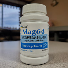 Load image into Gallery viewer, Rising Pharma - Mag64 Magnesium Chloride with Calcium Tablets - 60 Counts