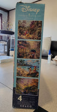 Load image into Gallery viewer, Ceaco Thomas Kinkade The Disney Collection 4 in 1 Multipack Snow White, Mickey & Minnie Mouse, & Pocahontas Jigsaw Puzzles, (4) 500 Pieces