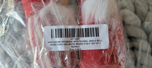 Load image into Gallery viewer, Christmas Gnome, Red/Beige with Ticking, Jingle Bell, Wood Nose 2-Pack