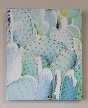 Load image into Gallery viewer, Cactus Wall Décor on Distressed Wood Grain Box Sign (19"x16"x1")