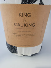 Load image into Gallery viewer, Duvet Cover Set, Black & White Geometric, Reversible 3-PC, King/Cal King