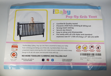 Load image into Gallery viewer, Baby Crib Pop up Tent: Premium Baby Bed Canopy Netting Cover - See Through Mesh Top Nursery Mosquito Net - Stylish and Sturdy Infant Crib Tent Net