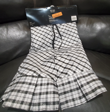 Load image into Gallery viewer, Christmas Home & Hearth 52" Plaid Christmas Tree Skirt White/Black, Jaclyn Smith Collection