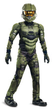 Load image into Gallery viewer, Disguise Halo Infinite Master Chief Deluxe Child Costume, Jumpsuit (Med / 7-8)