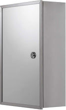 Load image into Gallery viewer, Croydex Trent Stainless Steel Lockable Medicine Cabinet with mirrored glass door