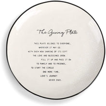 Load image into Gallery viewer, Pass Along Black and White 10 x 10 Ceramic Stoneware Decorative Giving Plate