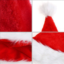 Load image into Gallery viewer, Christmas Hat, Santa Hat, Xmas Holiday Hat for Adults, Unisex Velvet Christmas Hats