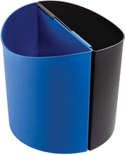 Load image into Gallery viewer, Safco Products 9928BB Desk-Side Waste Recycling Trash Can, 7-Gallon, Black/Blue