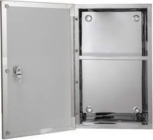 Load image into Gallery viewer, Croydex Trent Stainless Steel Lockable Medicine Cabinet with mirrored glass door