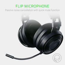 Load image into Gallery viewer, Razer Nari Essential Wireless 7.1 Surround Sound Gaming Headset: THX Spatial Audio - Black
