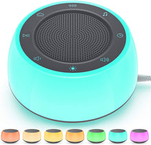 Load image into Gallery viewer, White Noise Sound Machine, Night Light, 16 Soothing Sounds for baby or adults.