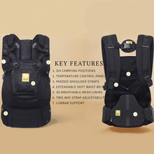 Load image into Gallery viewer, LÍLLÉbaby Complete Airflow Six-Position Baby Carrier, Black