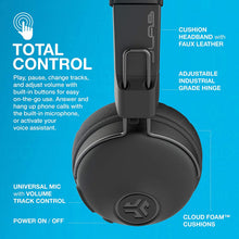 Load image into Gallery viewer, JLab Audio Studio Bluetooth Wireless On-Ear Headphones | 30+ Hr Bluetooth | EQ3 Sound | Black