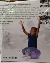 Load image into Gallery viewer, Gaiam Kids Stay-N-Play Children's Balance Ball - Flexible School Chair - Purple Miss Sunshine